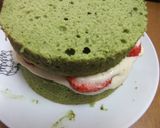 抹茶好きのための♬抹茶のデコケーキ♥作り方18写真