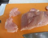鶏胸肉のつるるん☆塩麹焼き作り方1写真