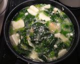 豆腐とホウレン草のカニ~中華風煮作り方3写真
