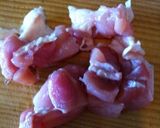 若鶏のクリームチーズ炒め作り方1写真