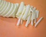 大根の醤油炒め作り方1写真