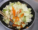 炒め野菜の豚肉ソース作り方2写真