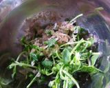 ハムと豆苗の塩麹風味ロールサンド作り方2写真