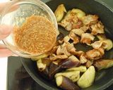 なすと豚肉のごまみそ炒め作り方5写真