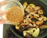 なすと豚肉のごまみそ炒め作り方5写真