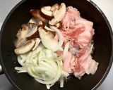 豚バラ肉と小松菜と椎茸と納豆の味噌炒め作り方4写真