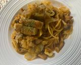 とーちゃんのローストチキンのパスタ作り方7写真