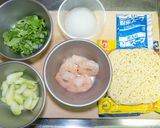エビとセロリのラーメン作り方2写真