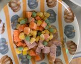 レンジソースチキンカツ味オムライス弁当作り方1写真