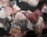 ホルモン目玉焼き作り方1写真