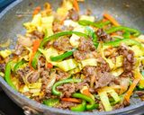 お肉少なめでも野菜が摂れるプルコギ丼作り方5写真