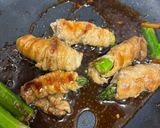焼き鳥のタレで簡単アスパラの豚巻き作り方2写真