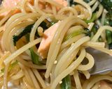 簡単 しゃけほうれん草パスタ作り方17写真