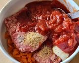 レンジで時短☆ミートソーススパゲッティ作り方1写真