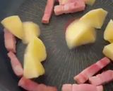 材料2つ【じゃが芋とベーコンの甘辛煮】作り方2写真