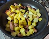 夏飯に♡ウインナーカレージャーマンポテト作り方7写真