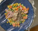 レンジ簡単中華風ミートローフ味炒飯弁当作り方3写真