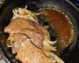 半熟卵のスタミナ焼肉たっぷり丼作り方6写真