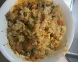 レンジ簡単梅クリーミー焼うどん味炒飯弁当作り方12写真