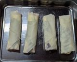 おうち居酒屋飯♡茄子とチーズの春巻き作り方4写真
