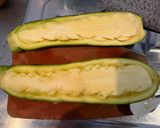 くまちゃん構文ズッキーニチーズ焼き🥒🧀作り方1写真