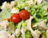 鶏肉＆ブロッコリーのジェノベーゼ炒め作り方3写真