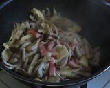 蓮根とキノコとベーコンの美味簡単パスタ作り方7写真