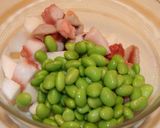 蛸と枝豆のガーリックいため作り方1写真