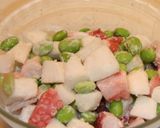 蛸と枝豆のガーリックいため作り方2写真