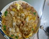 レンジ簡単中華風キムチ餃子味炒飯弁当作り方11写真