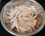 鶏胸肉でツナもどき♫作り方2写真