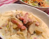 濃厚!きのことサワークリームのパスタ♪作り方8写真
