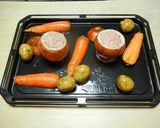 タマネギの肉詰めとごろごろ野菜のグリル作り方4写真