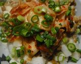 絶対に美味しい！韓国風長芋キムチ納豆ご飯作り方5写真