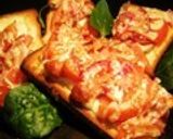 トマトとソーセージのカレーマヨトースト作り方7写真
