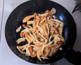 きのこのペペロンチーノ風炒め作り方6写真