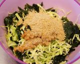 キャベツとわかめの胡麻納豆和え作り方4写真