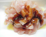 鶏肉と大蒜の芽のオイスターソース炒め作り方1写真