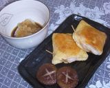 鶏・餅・大根入り油揚げの包み焼き作り方12写真
