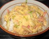 本格☝お蕎麦屋さんシリーズ♪玉子丼作り方6写真