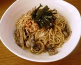 舞茸入り✿納豆とクリームチーズのパスタ✿作り方5写真