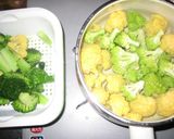 カリフラワーの親戚のアンチョビいため作り方3写真
