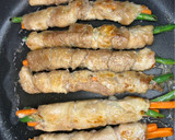 いんげんとにんじんの豚肉巻き作り方10写真