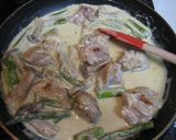 鶏肉のクリームソース☆ほんのりカレー風味作り方5写真
