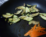 茄子とピーマンの和風胡麻カレー炒め作り方3写真