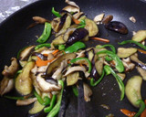 茄子とピーマンの和風胡麻カレー炒め作り方5写真