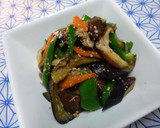 茄子とピーマンの和風胡麻カレー炒め作り方7写真