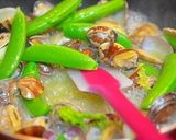 ✿アサリの春色ちっくな白ワインパスタ✿作り方5写真