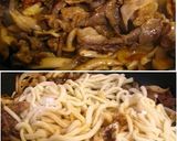 ■旨い！牛肉ときのこの甘辛焼きうどん■作り方3写真
