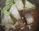 キャべさばカレー(さばの味噌煮缶詰使用)作り方1写真